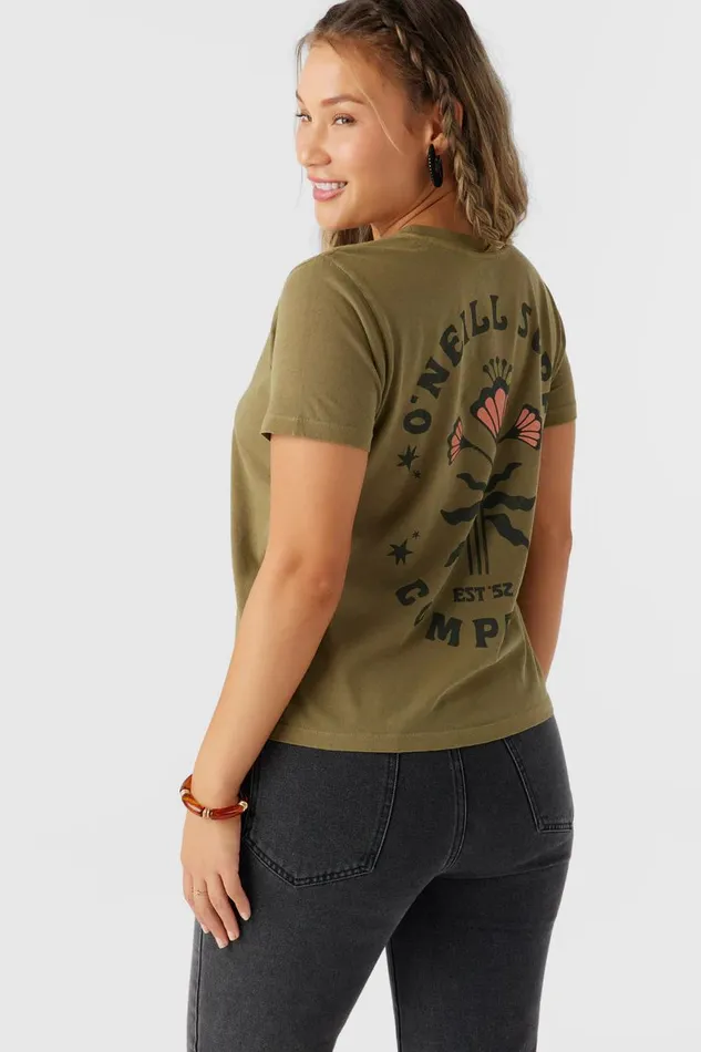 FOLKY TEE Military Olive Women O039NEILL Clothing