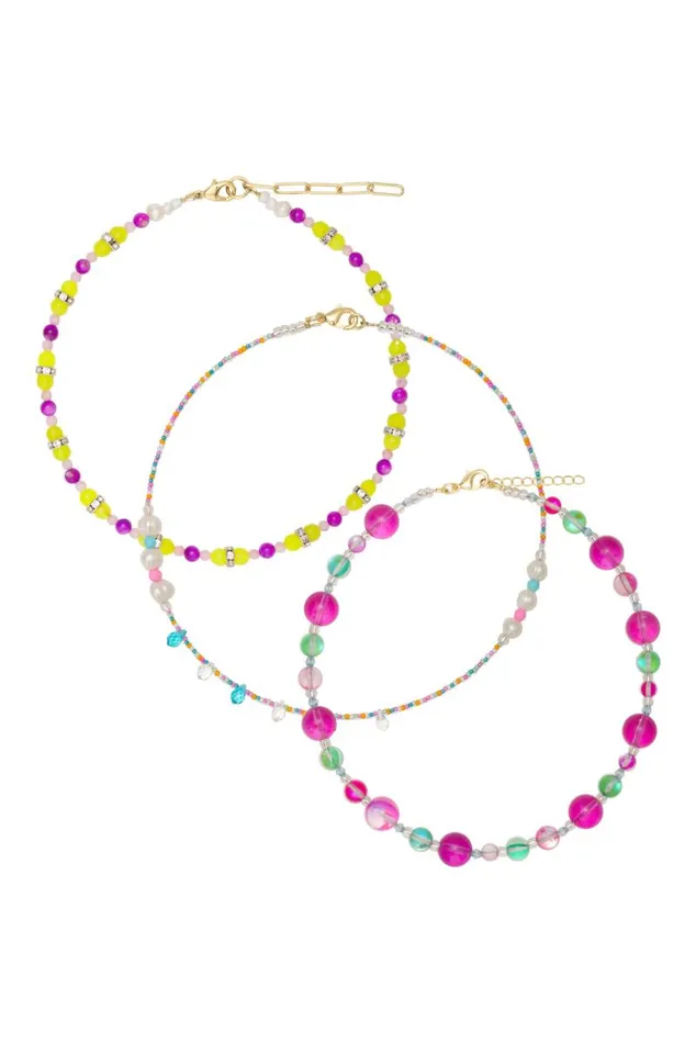 For Love and Lemons Accessories Tootsie Jewelry Dreamy Beaded Necklace 3Pack Multi 8211 Women For Love and Lemons Accessories Tootsie Jewelry Dreamy Beaded Necklace 3Pack Multi 8211 Women