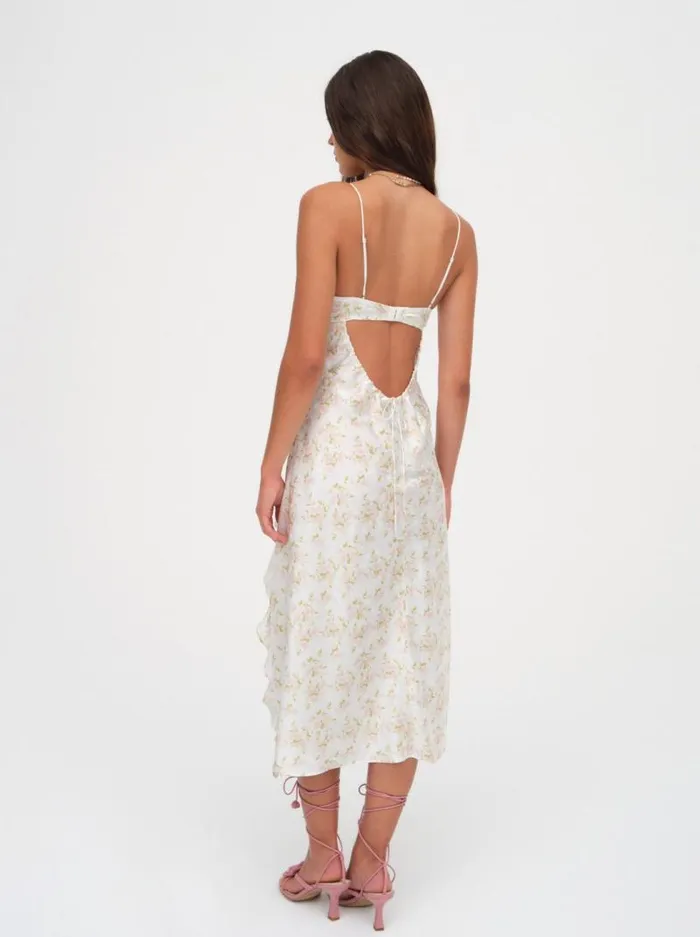 For Love and Lemons Dresses Chania Midi Dress White 8211 Women For Love and Lemons Dresses Chania Midi Dress White 8211 Women