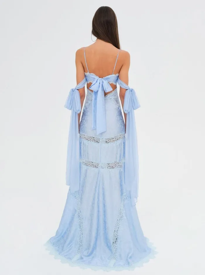 For Love and Lemons Dresses Rita Lace Gown Blue 8211 Women For Love and Lemons Dresses Rita Lace Gown Blue 8211 Women