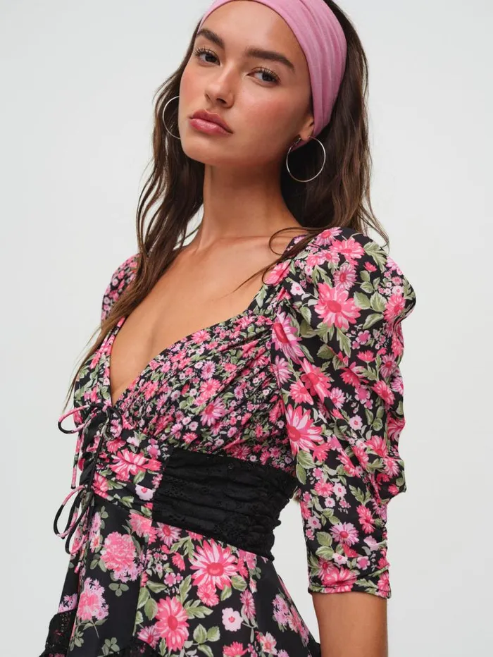 For Love and Lemons Dresses Rosalyn Mini Dress Black 8211 Women For Love and Lemons Dresses Rosalyn Mini Dress Black 8211 Women