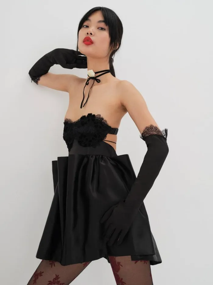 For Love and Lemons Dresses Virginia Mini Dress Black 8211 Women