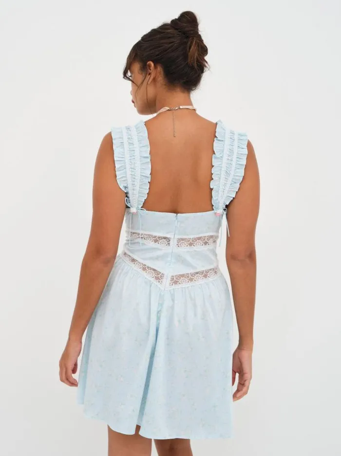 For Love and Lemons Lingerie Ellery Slip Dress Blue 8211 Women For Love and Lemons Lingerie Ellery Slip Dress Blue 8211 Women