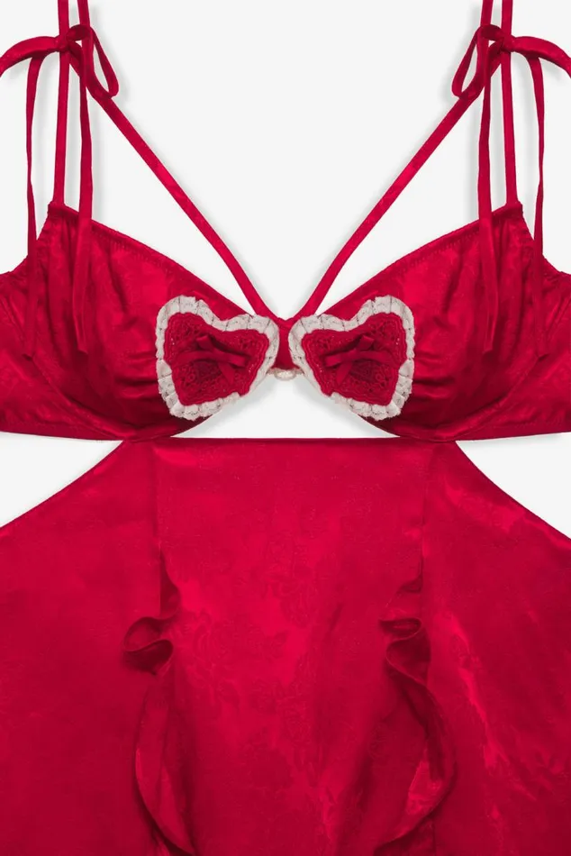 For Love and Lemons Lingerie Velma Slip Dress Red 8211 Women For Love and Lemons Lingerie Velma Slip Dress Red 8211 Women