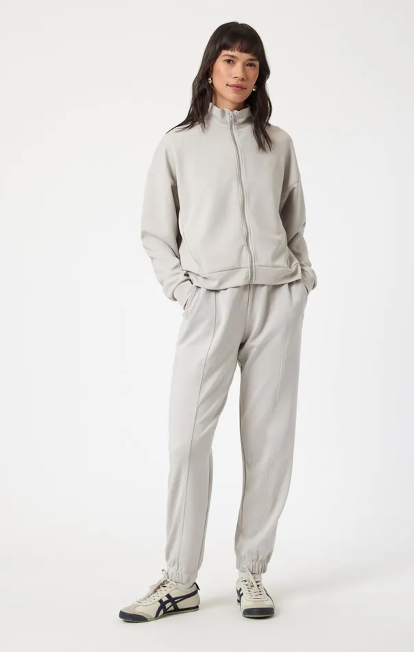 Full Zip Jacket In Gray Violet Women Mavi Jeans Loungewear Full Zip Jacket In Gray Violet Women Mavi Jeans Loungewear