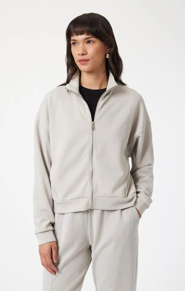 Full Zip Jacket In Gray Violet Women Mavi Jeans Loungewear Full Zip Jacket In Gray Violet Women Mavi Jeans Loungewear