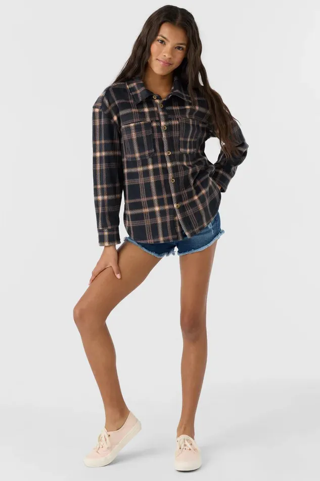 GIRL039S BENNET LONG SLEEVE TOP Black Kids O039NEILL Girl039S Clothing