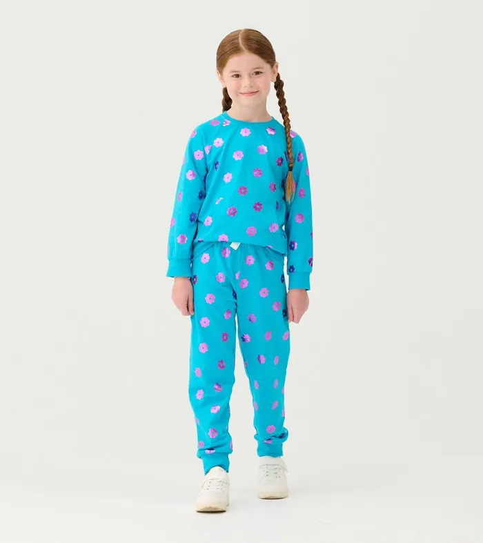 Girls Blossom Cuffed Track Pants Hatley