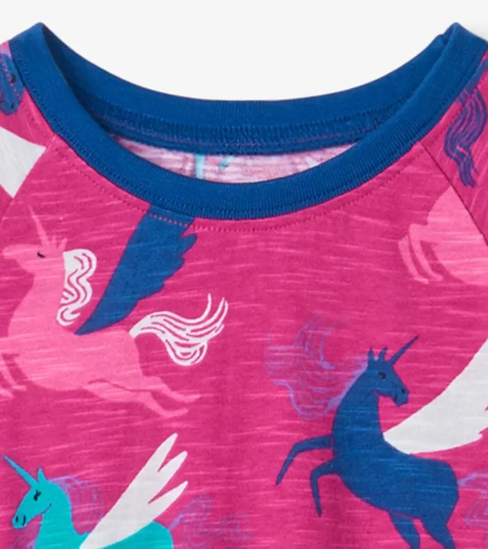 Girls Galactic Unicorn Drop Waist Dress Hatley
