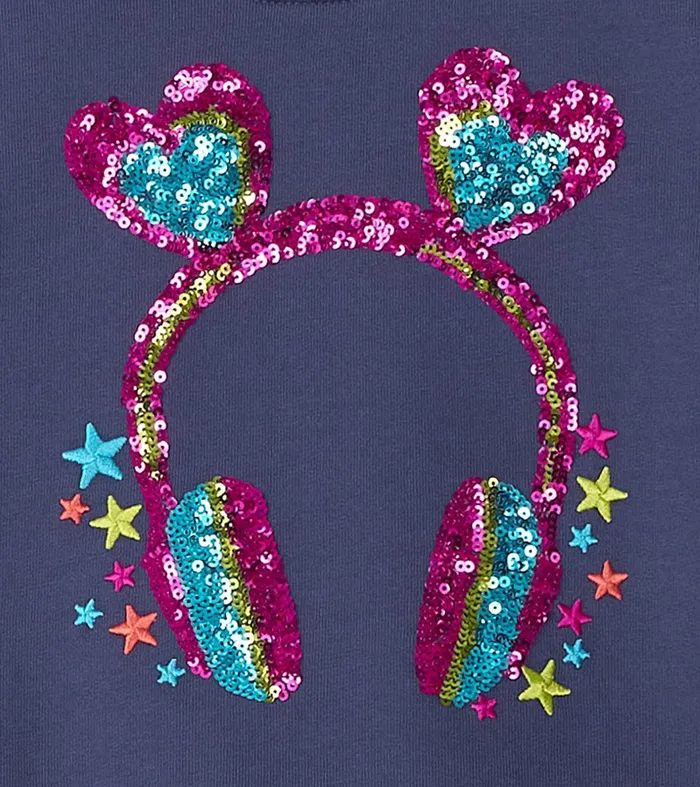 Girls Headphones Dropped Waist Dress Hatley