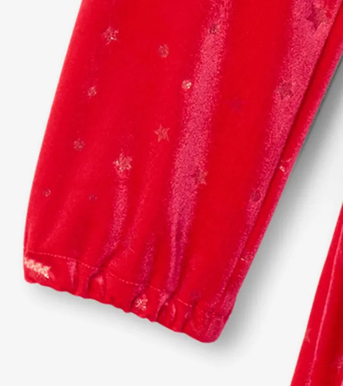 Girls Holiday Stars Crushed Velour Dress Hatley