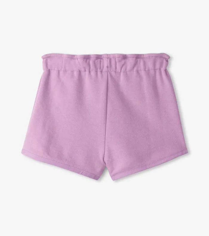 Girls Lilac Paper Bag Shorts Hatley