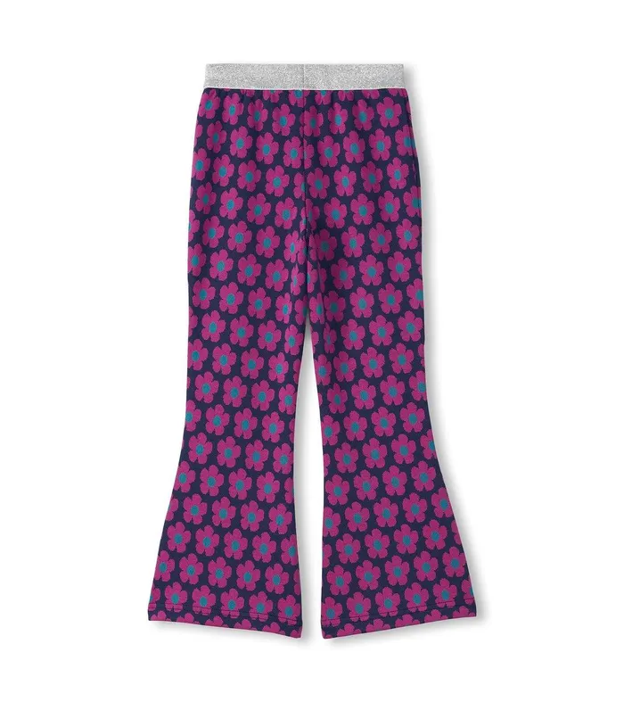 Girls Mini Flower Fun Waist Flare Pants Hatley