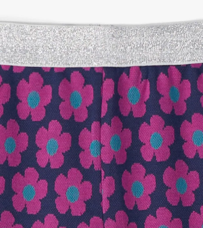 Girls Mini Flower Fun Waist Flare Pants Hatley