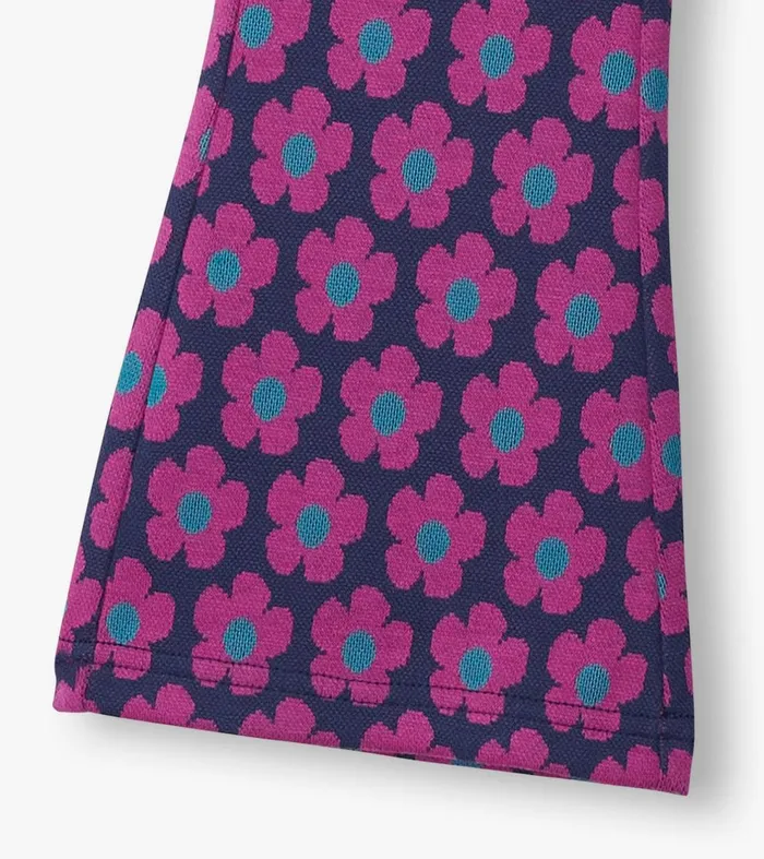 Girls Mini Flower Fun Waist Flare Pants Hatley