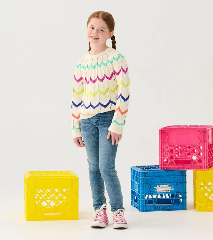 Girls Rainbow Sweater Hatley