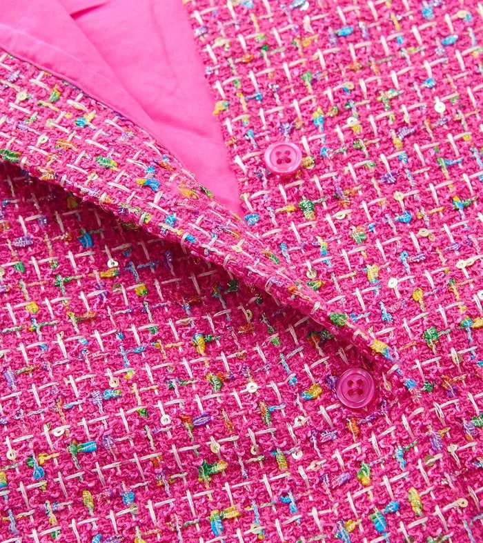 Girls Rose Violet Tweed Dress Hatley