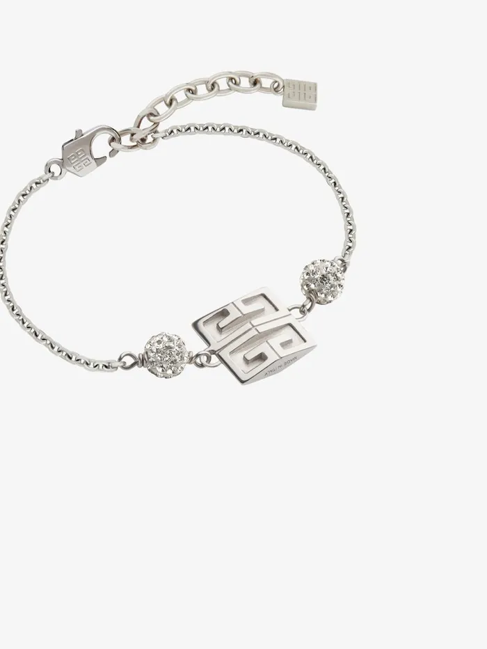 Givenchy 4G Bracelet In Metal With Crystals Silvery Women Jewelry Givenchy 4G Bracelet In Metal With Crystals Silvery Women Jewelry