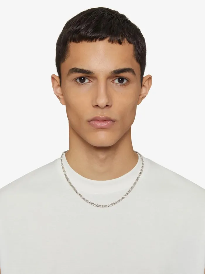 Givenchy 4G Necklace In Metal Silvery Men Beanies and Caps Givenchy 4G Necklace In Metal Silvery Men Beanies and Caps