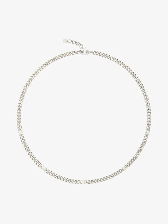 Givenchy 4G Necklace In Metal Silvery Men Beanies and Caps Givenchy 4G Necklace In Metal Silvery Men Beanies and Caps