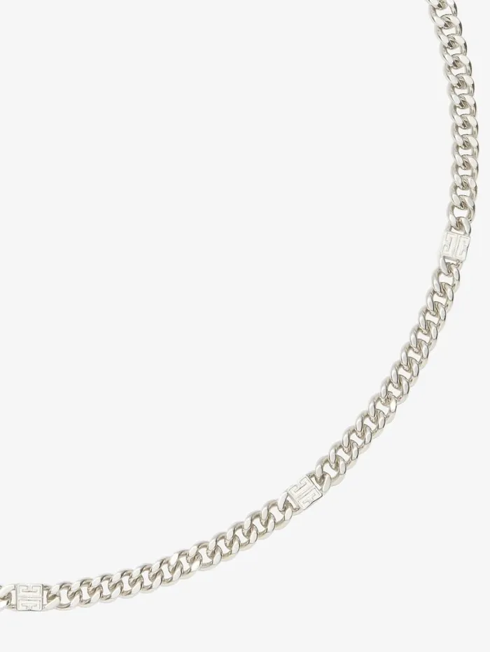 Givenchy 4G Necklace In Metal Silvery Men Beanies and Caps Givenchy 4G Necklace In Metal Silvery Men Beanies and Caps