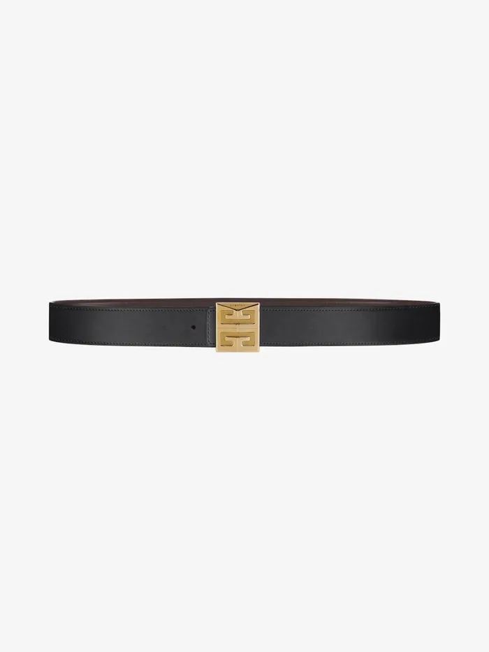 Givenchy 4G Reversible Belt In Leather Brownblack Men Belts