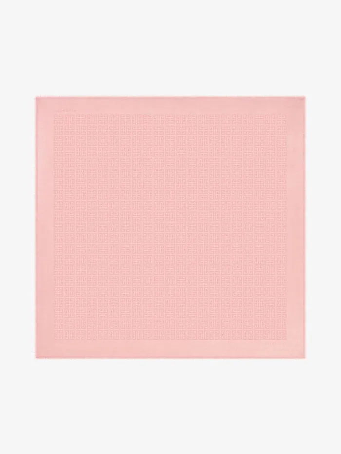 Givenchy 4G Shawl In Silk And Wool With Lurex Old Pink Women Scarves