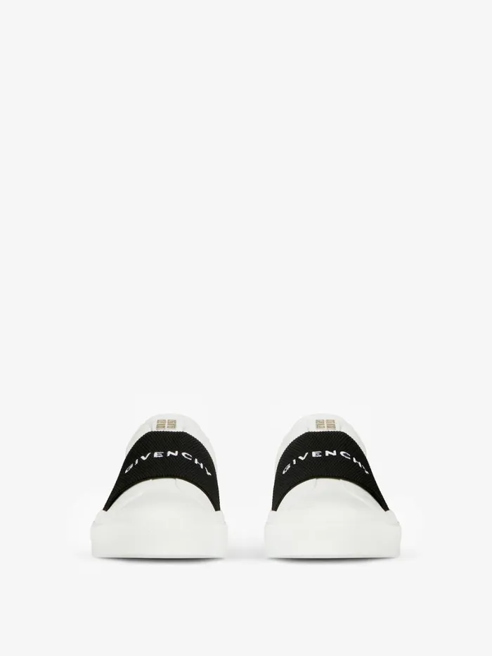 Givenchy City Sport Sneakers In Leather With GIVENCHY Strap Whiteblack Men Sneakers Givenchy City Sport Sneakers In Leather With GIVENCHY Strap Whiteblack Men Sneakers