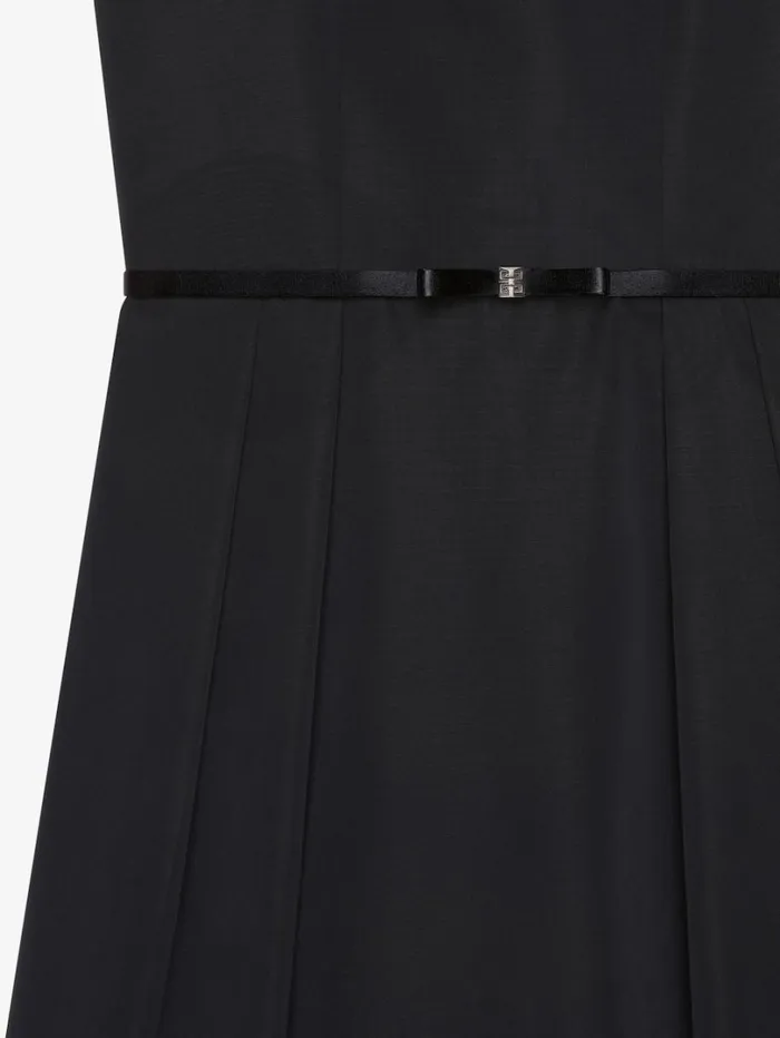 Givenchy Dress In Taffetas With 4G Bow Dtail Black Women Dresses