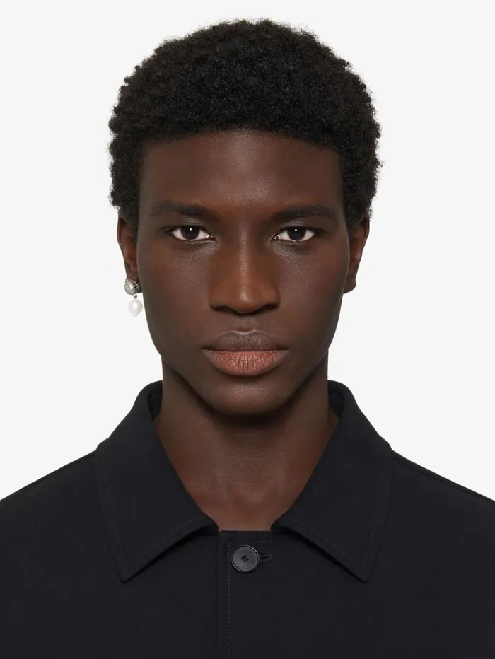 Givenchy G Stud Earring In Metal With Pearl Whitesilvery Men Beanies and Caps Givenchy G Stud Earring In Metal With Pearl Whitesilvery Men Beanies and Caps