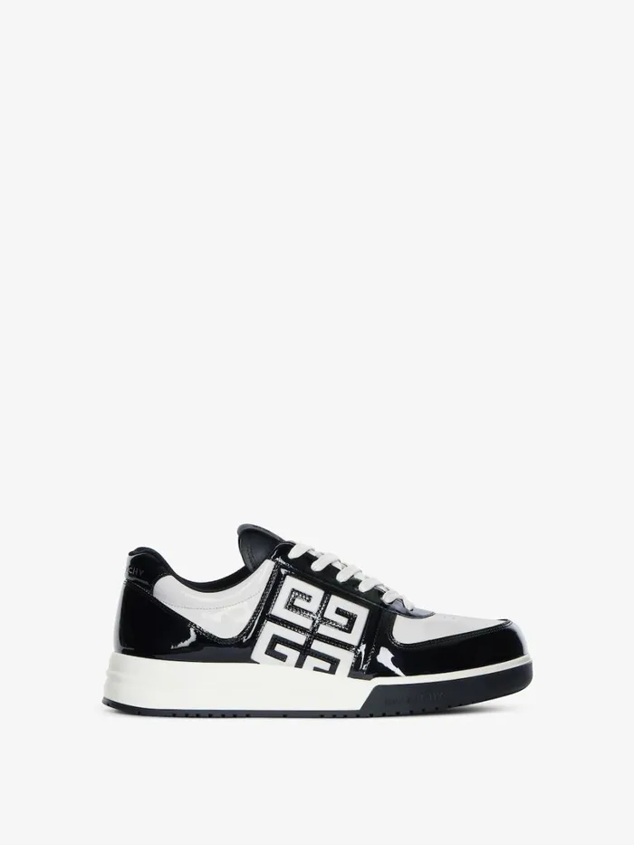 Givenchy G4 Sneakers In Patent Leather Blackwhite Women Sneakers