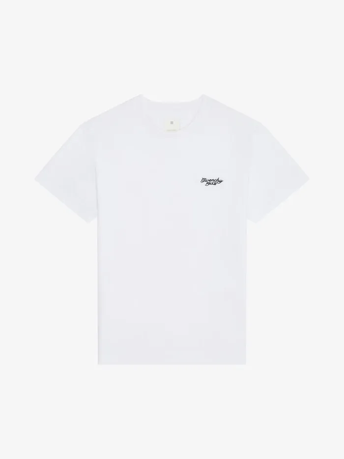 Givenchy GIVENCHY 1952 Slim Fit Tshirt In Cotton White Men TShirts