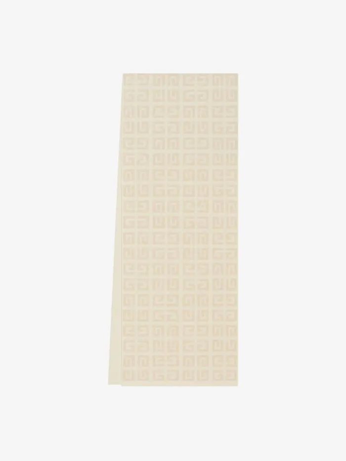 Givenchy GIVENCHY 4G Double Sided Scarf In Wool And Cashmere Whiteecru Women Scarves Givenchy GIVENCHY 4G Double Sided Scarf In Wool And Cashmere Whiteecru Women Scarves