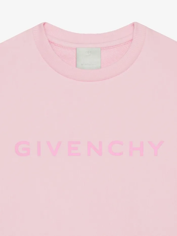 Givenchy GIVENCHY Archetype Cropped Sweatshirt In Fleece Light Pink Women Baby 1 Month To 3 Years