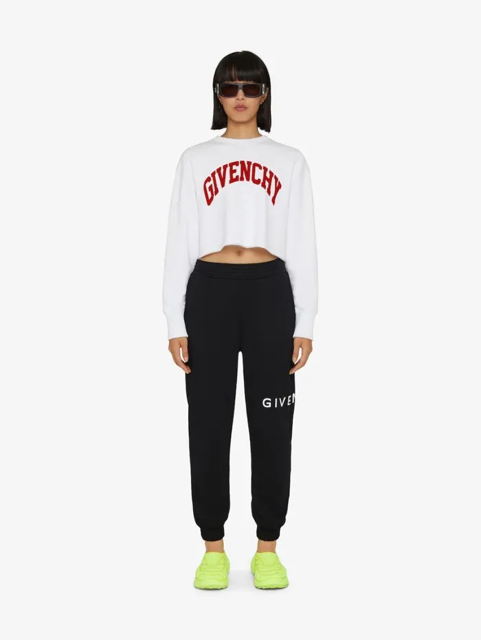 Givenchy GIVENCHY Archetype Slim Fit Jogger Pants In Fleece Black Women Pants and Shorts