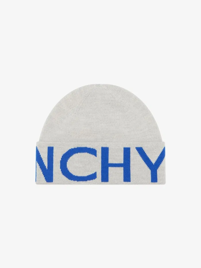 Givenchy GIVENCHY Beanie In Wool Light Grey Men Beanies and Caps Givenchy GIVENCHY Beanie In Wool Light Grey Men Beanies and Caps
