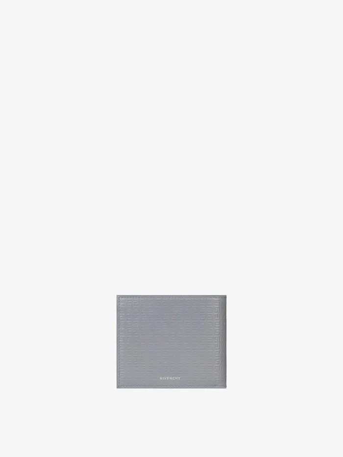 Givenchy GIVENCHY Wallet In 4G Micro Leather Light Grey Men Wallets and Card Holders Givenchy GIVENCHY Wallet In 4G Micro Leather Light Grey Men Wallets and Card Holders