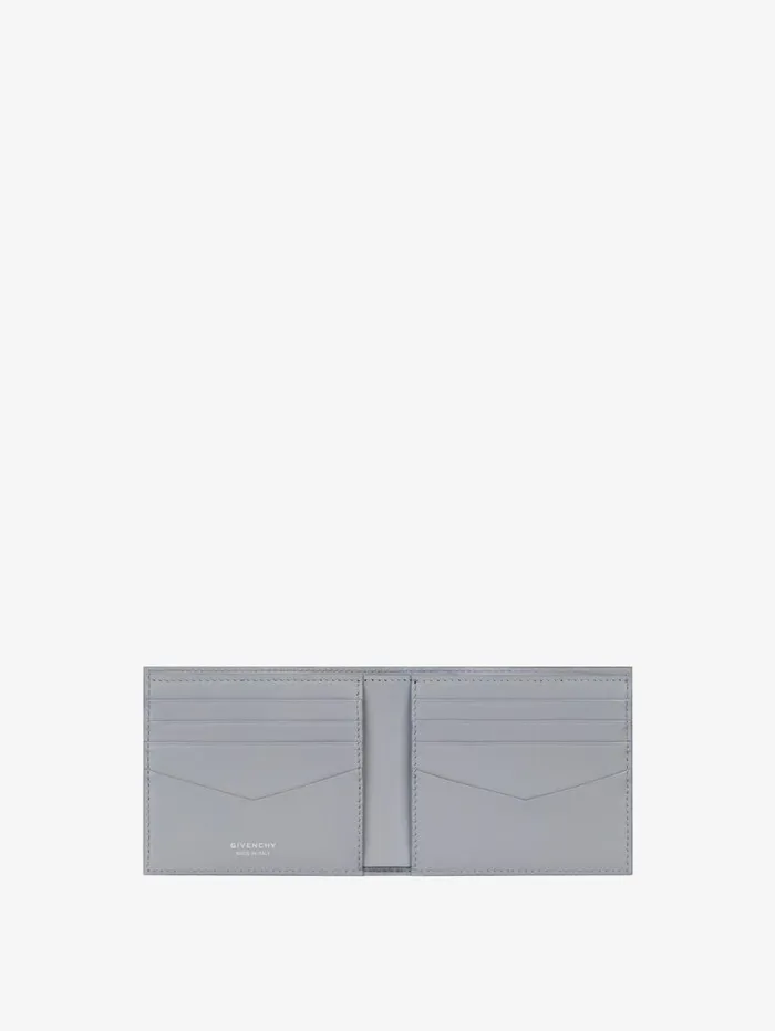 Givenchy GIVENCHY Wallet In 4G Micro Leather Light Grey Men Wallets and Card Holders Givenchy GIVENCHY Wallet In 4G Micro Leather Light Grey Men Wallets and Card Holders