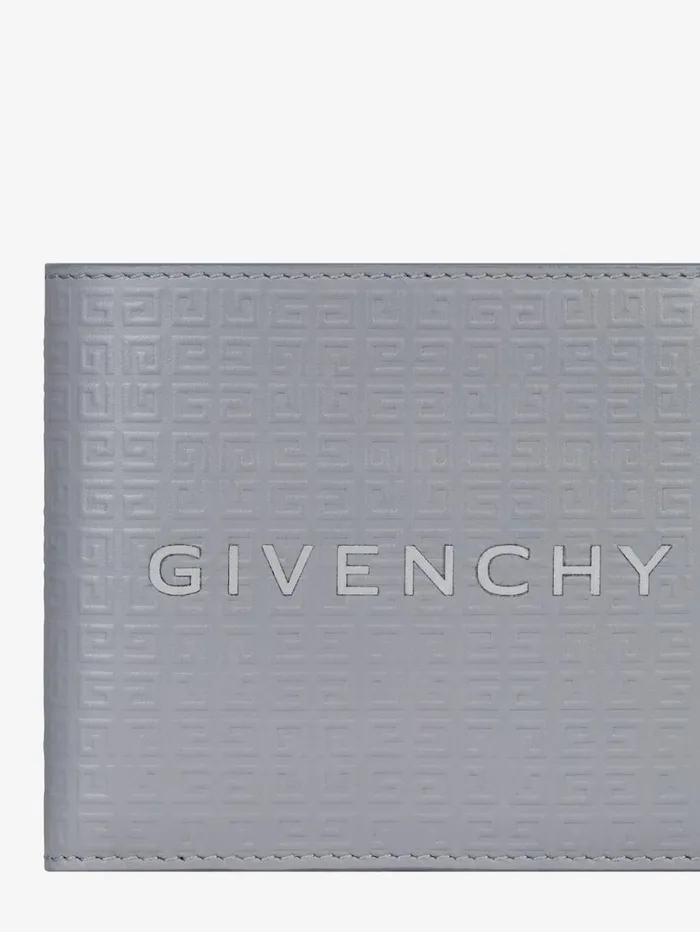 Givenchy GIVENCHY Wallet In 4G Micro Leather Light Grey Men Wallets and Card Holders Givenchy GIVENCHY Wallet In 4G Micro Leather Light Grey Men Wallets and Card Holders