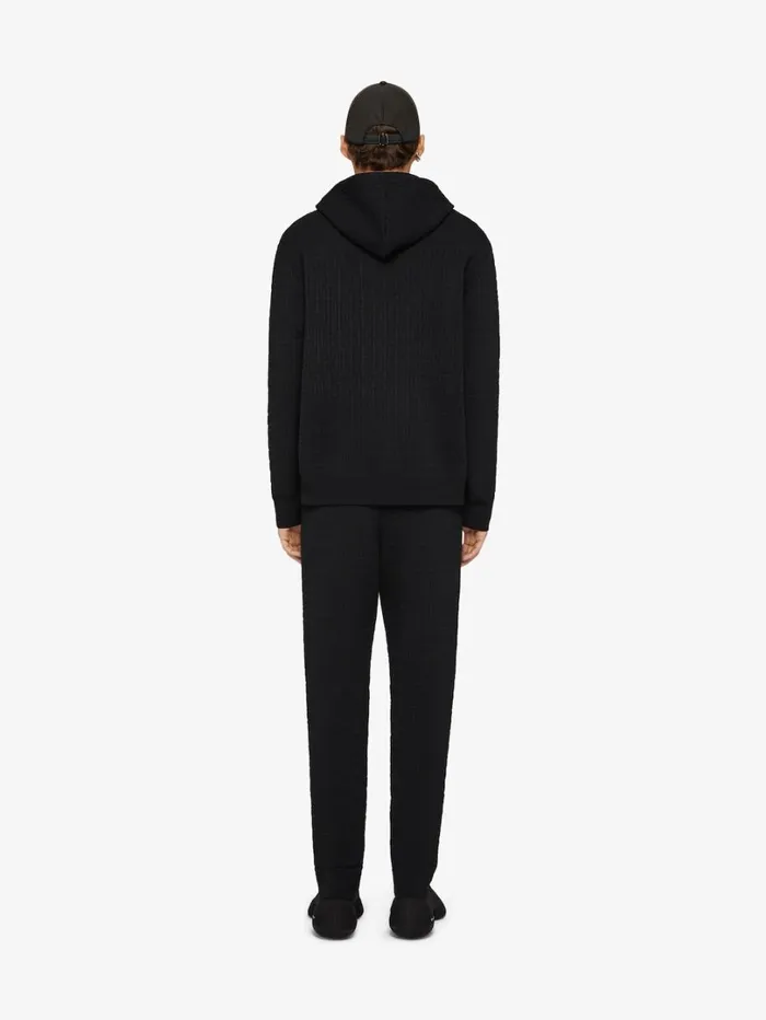 Givenchy Hoodie In 4G Jacquard Black Men Sweatshirts and Hoodies