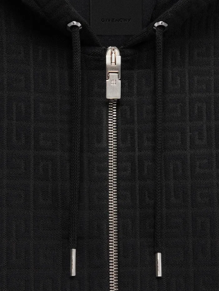 Givenchy Hoodie In 4G Jacquard Black Men Sweatshirts and Hoodies
