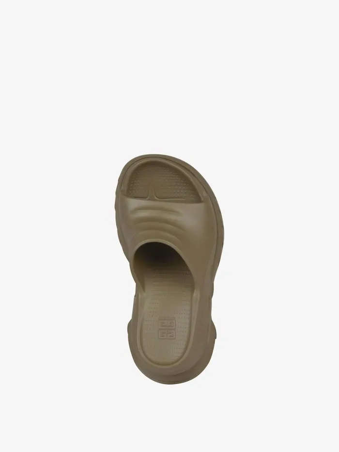Givenchy Marshmallow Wedge Sandals In Rubber Dark Khaki Women Slides and Sandals Givenchy Marshmallow Wedge Sandals In Rubber Dark Khaki Women Slides and Sandals