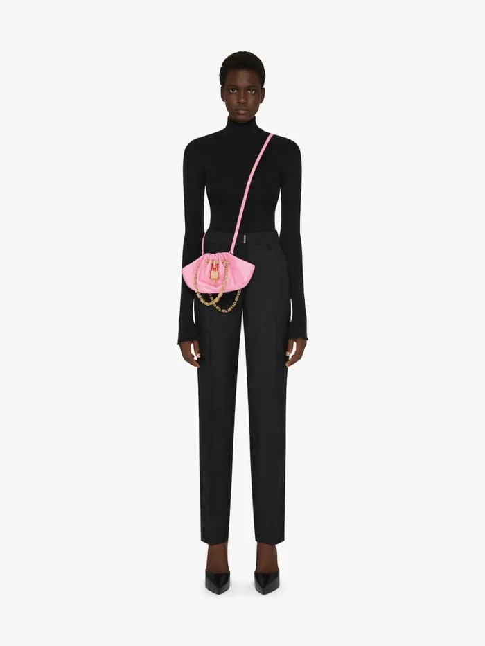 Givenchy Mini Kenny Neo Bag In Leather Bright Pink Women Crossbody Bags Givenchy Mini Kenny Neo Bag In Leather Bright Pink Women Crossbody Bags