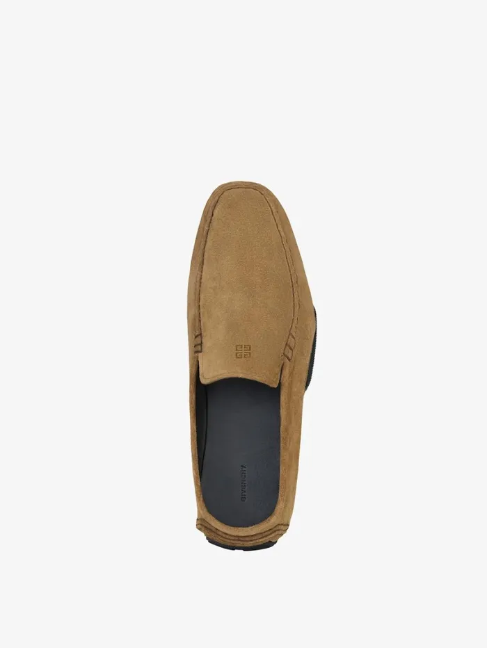 Givenchy Mr G Driver Loafers In Suede Light Brown Men Boots and Loafers Givenchy Mr G Driver Loafers In Suede Light Brown Men Boots and Loafers