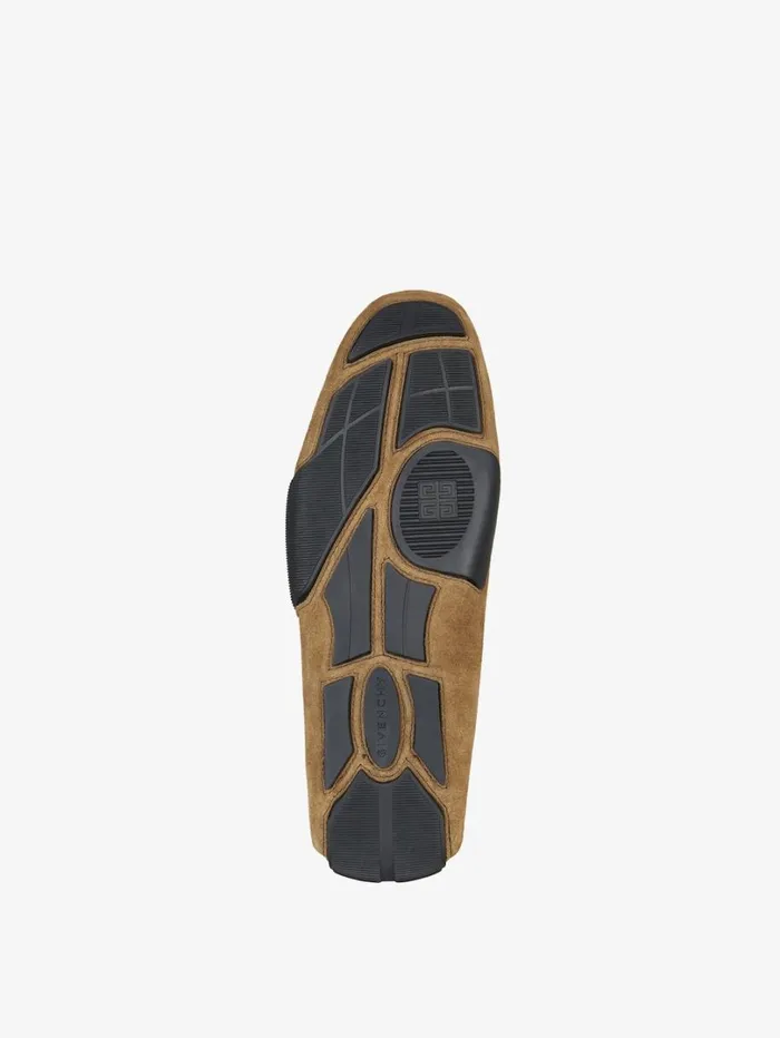 Givenchy Mr G Driver Loafers In Suede Light Brown Men Boots and Loafers Givenchy Mr G Driver Loafers In Suede Light Brown Men Boots and Loafers