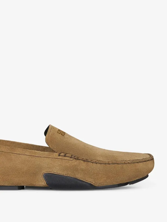 Givenchy Mr G Driver Loafers In Suede Light Brown Men Boots and Loafers Givenchy Mr G Driver Loafers In Suede Light Brown Men Boots and Loafers