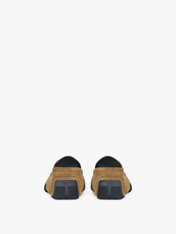 Givenchy Mr G Driver Loafers In Suede Light Brown Men Boots and Loafers Givenchy Mr G Driver Loafers In Suede Light Brown Men Boots and Loafers