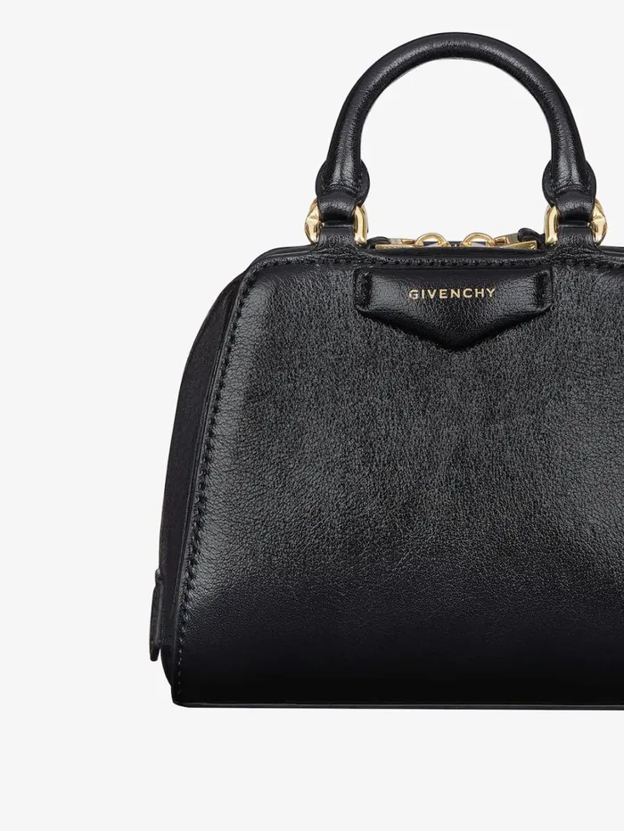 Givenchy Nano Antigona Cube Bag In Leather Black Women Crossbody Bags Givenchy Nano Antigona Cube Bag In Leather Black Women Crossbody Bags