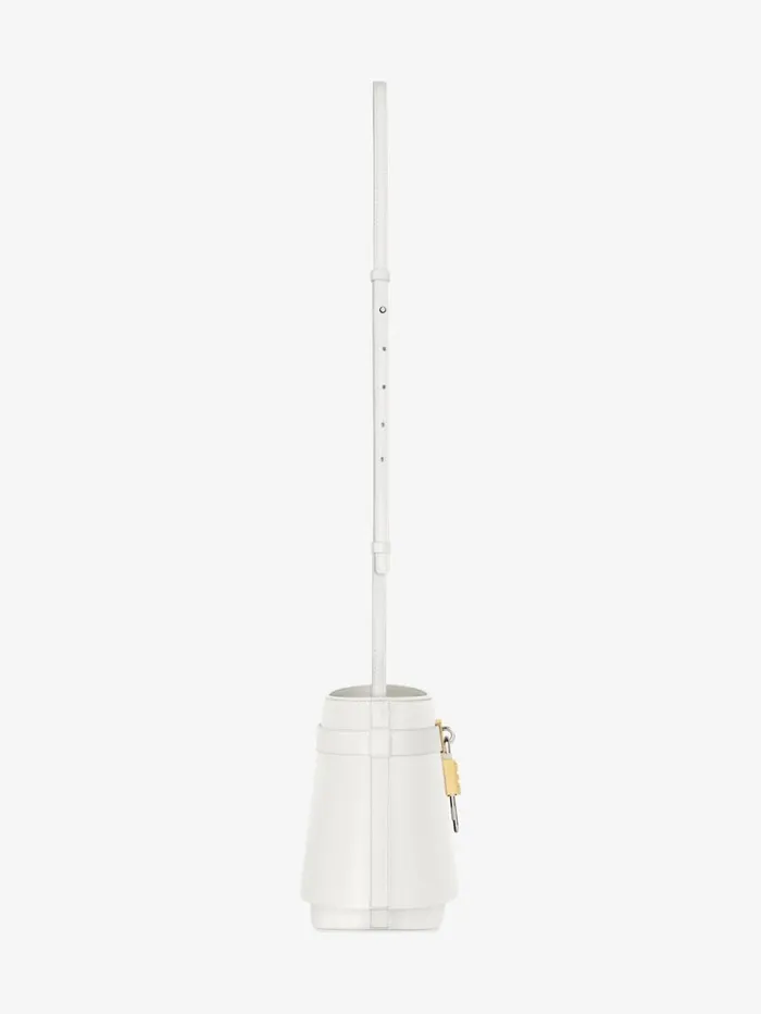 Givenchy Shark Lock Bucket Bag In Box Leather Ivory Women Crossbody Bags Givenchy Shark Lock Bucket Bag In Box Leather Ivory Women Crossbody Bags