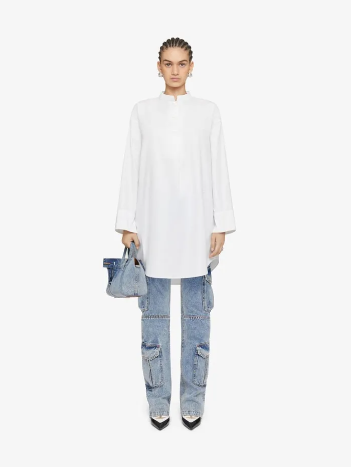 Givenchy Shirt Dress In Poplin White Women Dresses